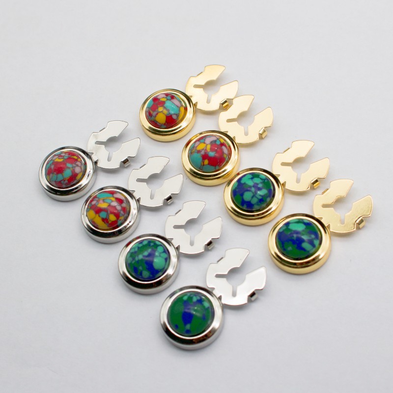 巴洛克袖口钉 古典精致花纹金属袖扣 男士法式衬衫袖钉cufflinks
