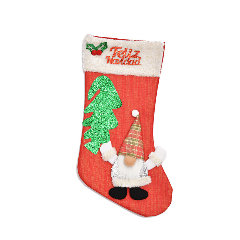 Christmas Decorations Christmas Stockings Santa Claus Gift Bags Christmas Candy Gift Bags Christmas Tree Decoration Pendants Item Picture