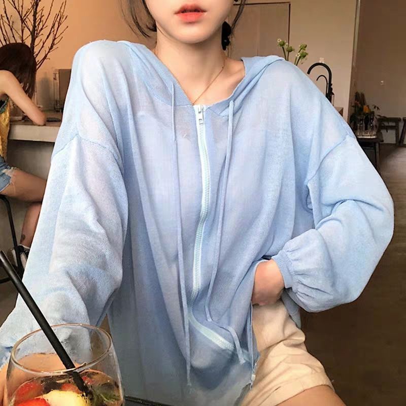 Fat Mm Plus Fat Extra Size 300 Catty Long Sleeve Sun Protection Coat Women 2024 Summer Thin Loose Top Ins Tide Application Scenario