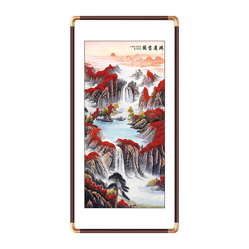 玄关画/装饰画/梅兰竹菊/装饰画简约/国风白底实物图