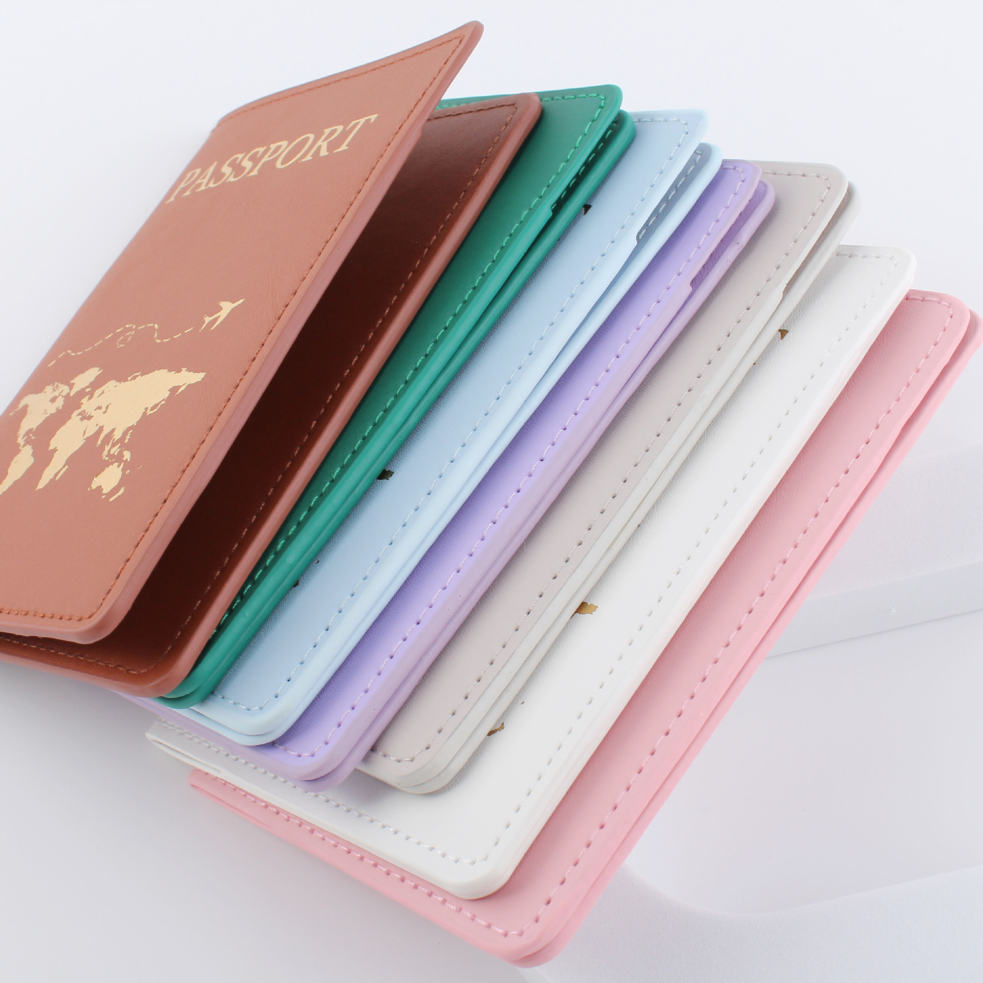 跨境皮革护照夹皮革旅行证件包护照保护套护照包PU证件夹子详情图3