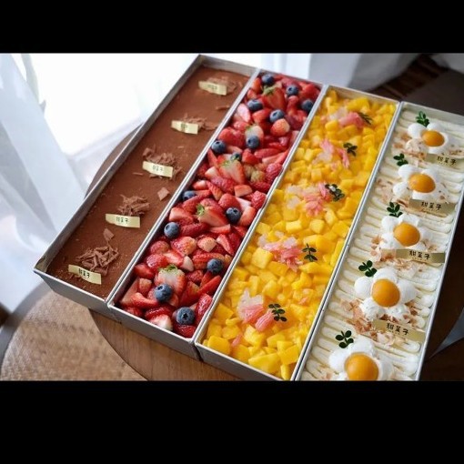 网红提拉米苏模具不锈钢中式商用慕斯芝士蛋糕胚摆摊烘焙长条盒子