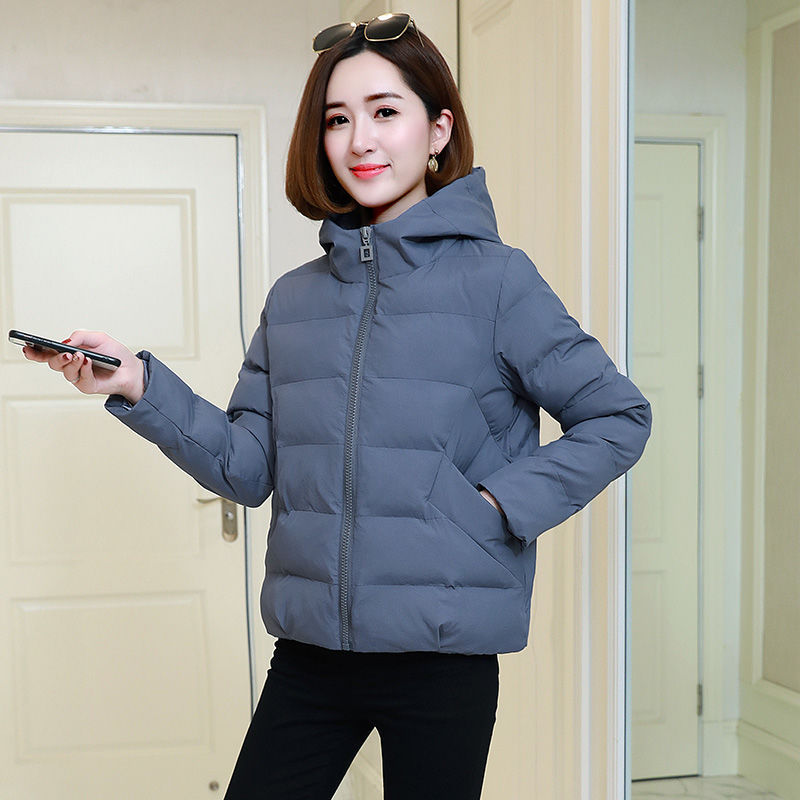 Down Cotton-Padded Women 2023 New Autumn And Winter Coat Women Light Cotton-Padded Short Cotton-Padded Jacket Bread Suit Tide Item Picture