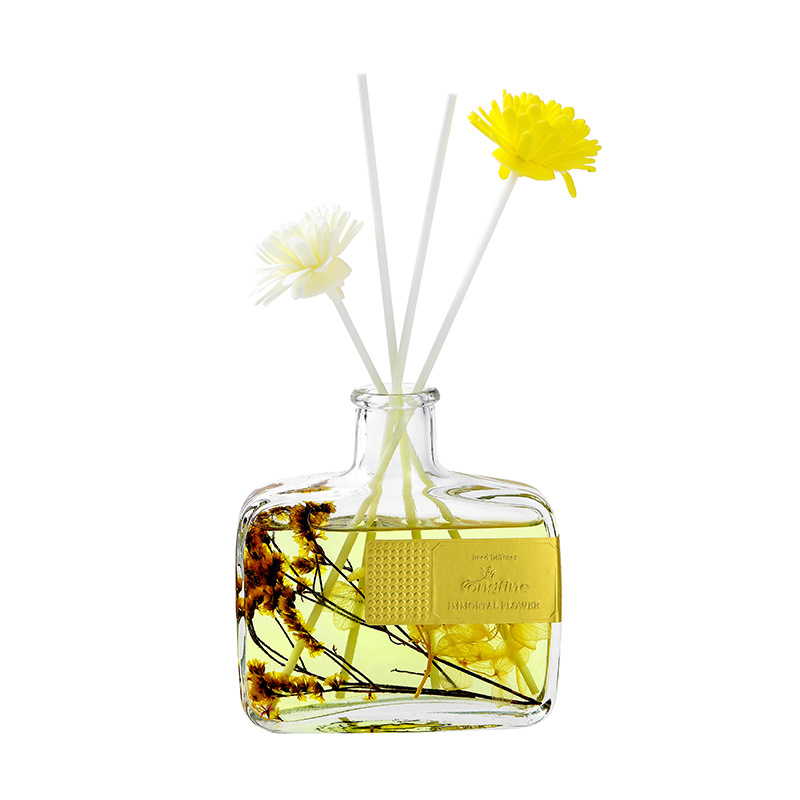 Flat Bottle Eternal Flower Aromatherapy Dry Flower Without Fire Aromatherapy Living Room Bedroom Aromatherapy Indoor Air Fresh Decoration Aromatherapy Item Picture