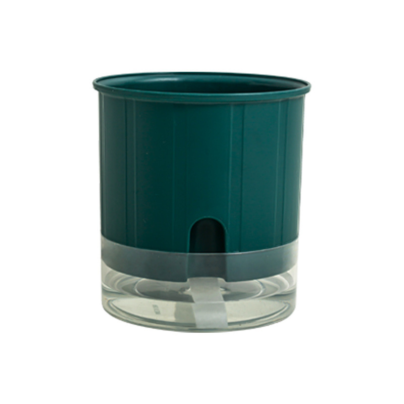 透明塑料水培花盆绿萝花卉自吸水懒人小花盆阳台室内植物水养盆器详情图5