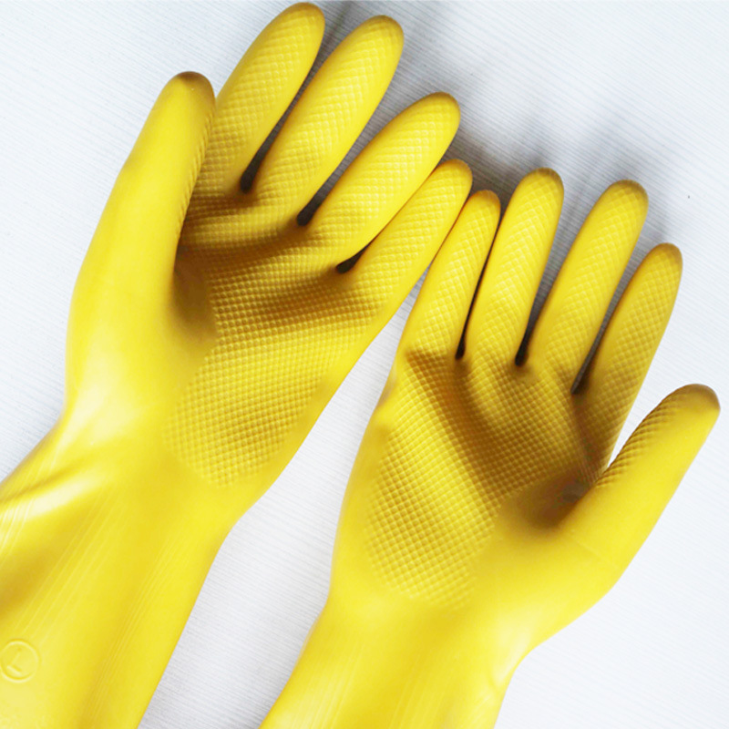 Nanyang Rubber Gloves Tianjiao Nanyang Hotel Clean And Sanitary Household After Washing Laundry Protective Labor Protection Gloves Specification drawing