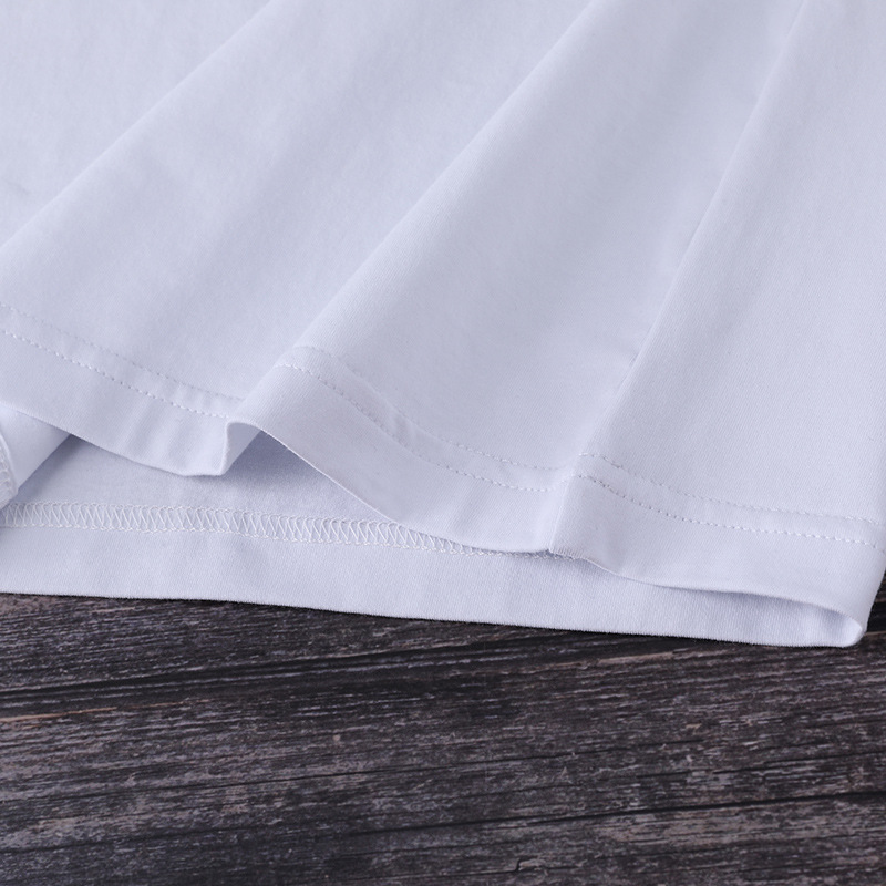 Men's chubby short-sleeved silk-screened casual shirt 2024 new summer style men's trendy round-neck T-shirt without shrinking Specification image