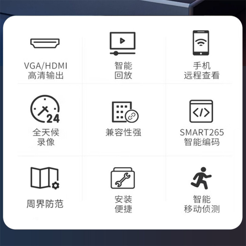 شريط فيديو رقمي 6 من 4 نقاط من شبكة DHAR لرصد 2 مليون كاميرا على المستوى الوطني من طراز NVR2106-L Application Scenario