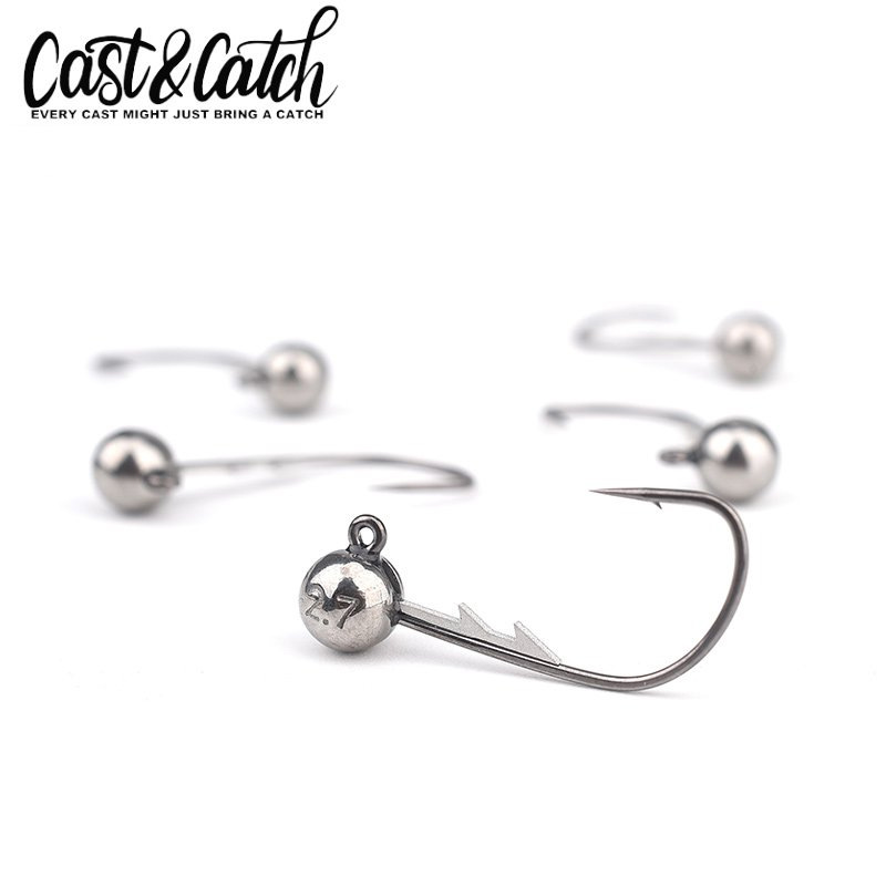 cast&catch large backstab fine lead hook, Ned fishing group, lure soft bait, black pit anti-hook, barb hook Application Scenario