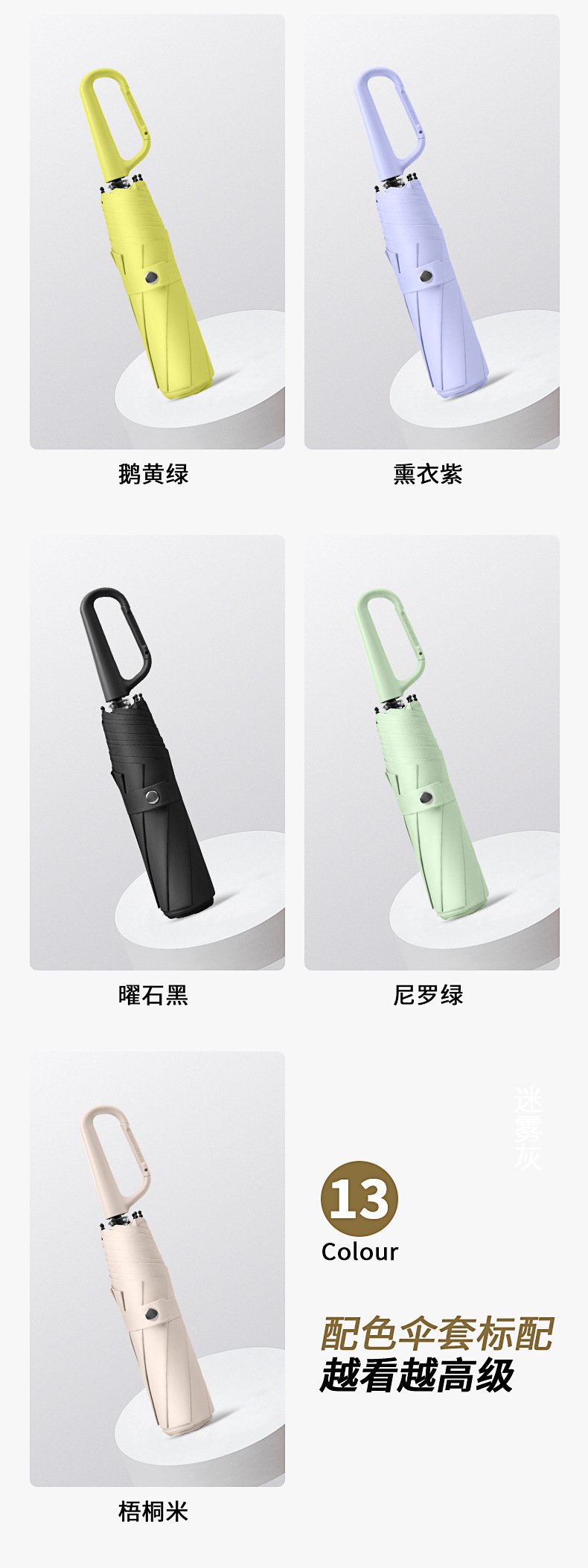 21寸环扣8骨手动折叠晴雨两用伞大号挡风雨伞双人防紫外线遮阳伞详情15