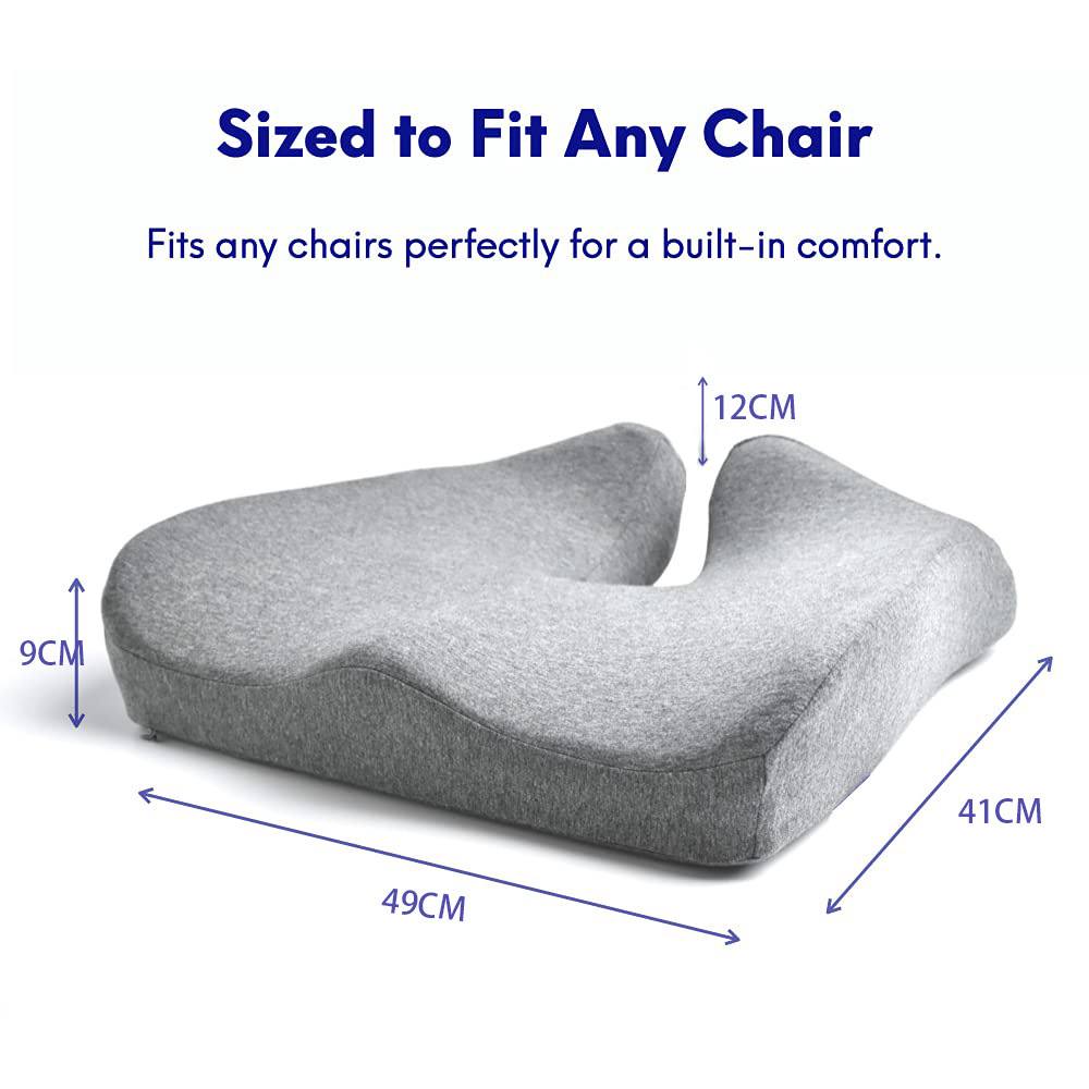 C Cross-border Office Chair, memory foam buttock cushion, car slow return waist cushion, Office ergonomic chair seat cushion Specification drawing
