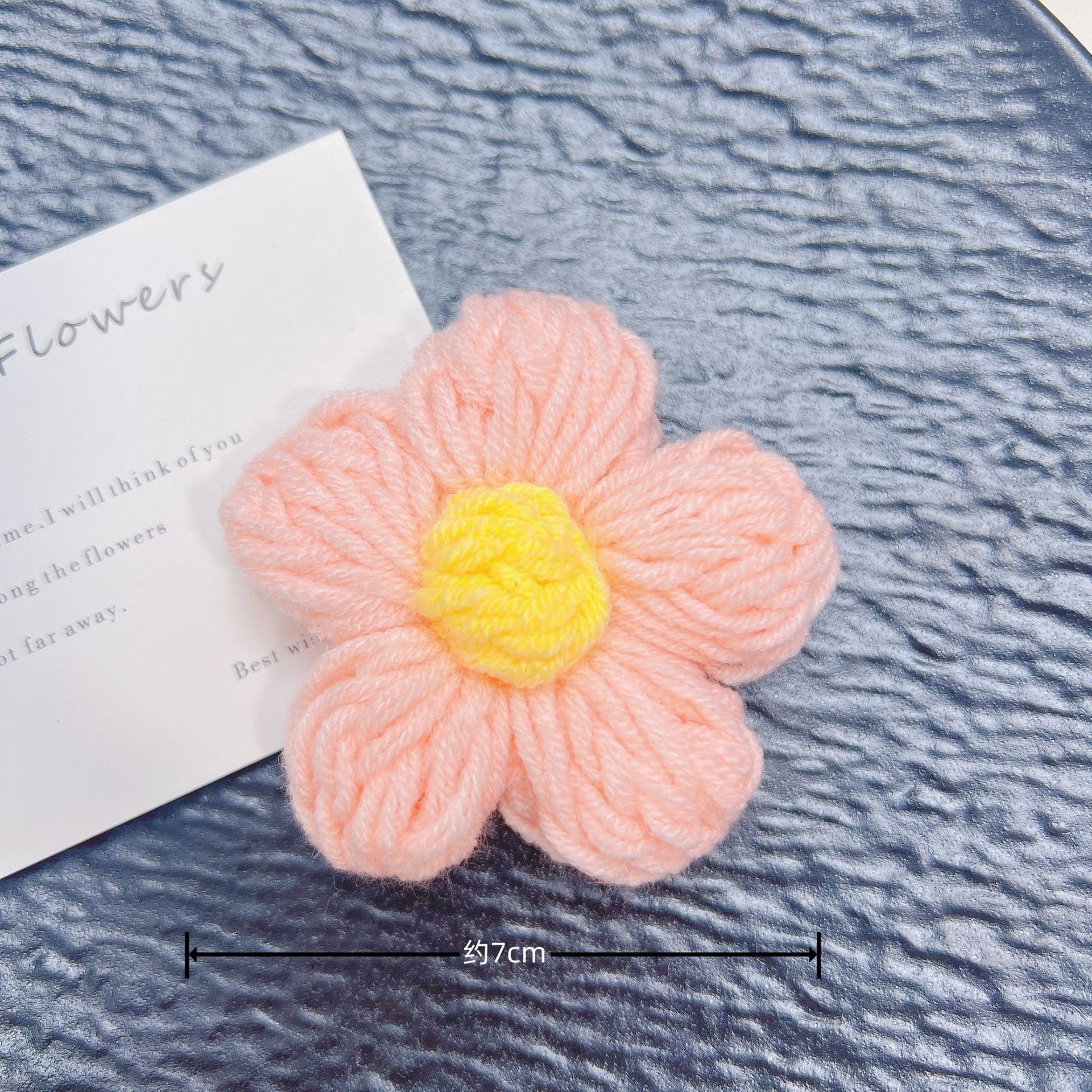 手工毛钱7厘米勾花DIY泡芙花发饰发件服装辅鞋帽箱包毛衣装饰辅料详情18