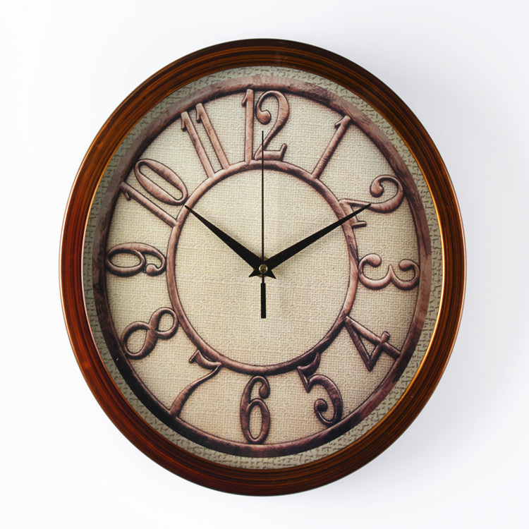 定制美式复古简约挂钟 欧式复古齿轮钟表 家用客厅装饰创意时钟详情图3
