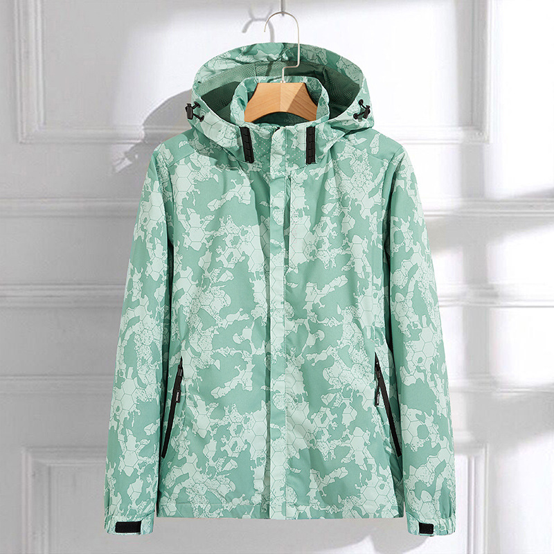 Storm Jacket Autumn Jacket Women's New Men's Casual Couple Outdoor Mountaineering Wear Hooded Coat Top Generation Tide Specification drawing