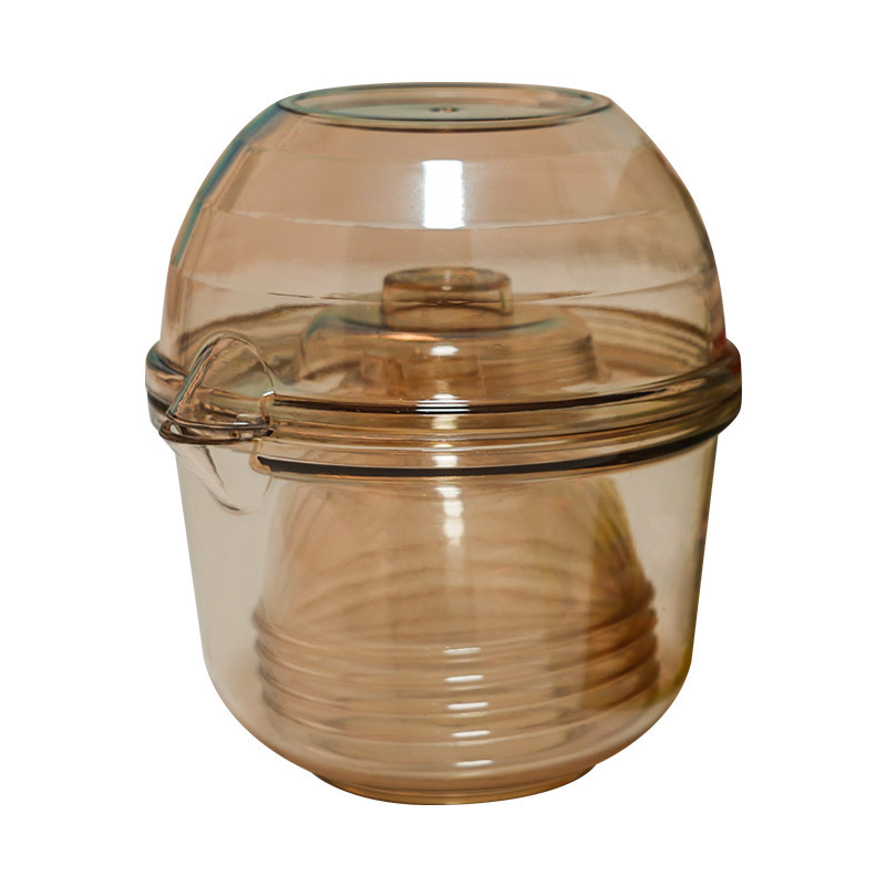 Disposable tea cups, Gongfu tea sets, small cups for brewing tea, outdoor portable thickened transparent tea sets for traveling Item Picture