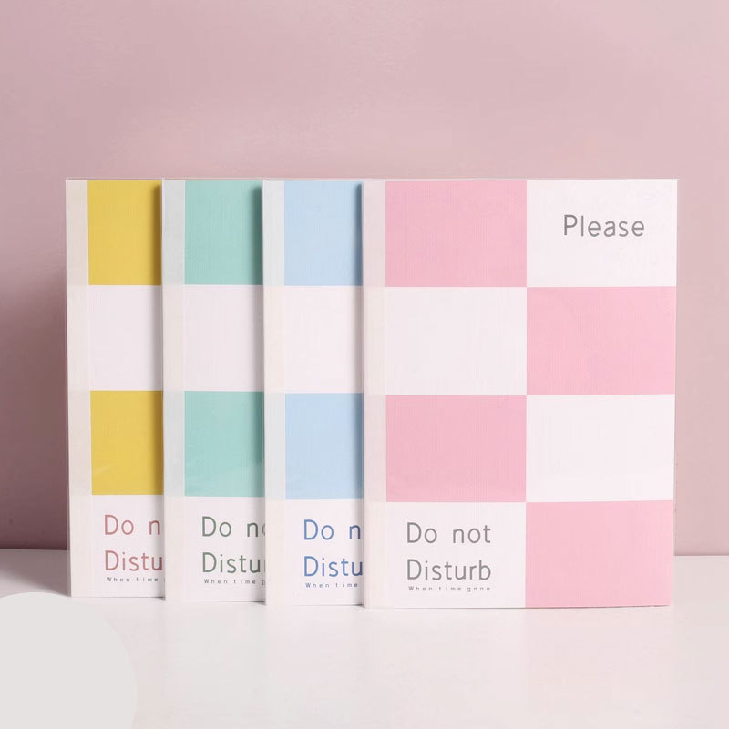 Hengpin Stationery Wide Straight B5 Wireless Adhesive Binding Cute Small Fresh Simple Junior High School 40 Paper Notebook