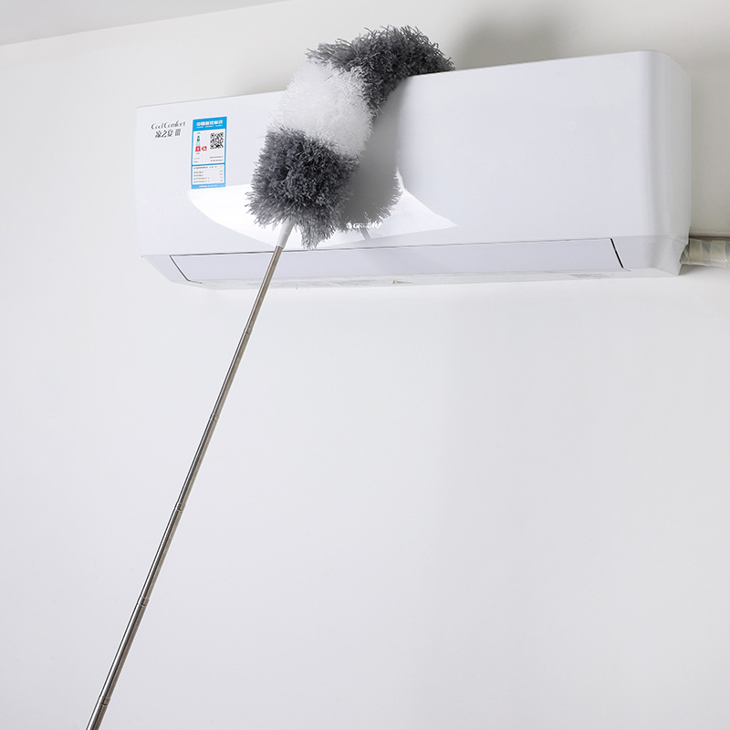 Cross-border bestseller fiber feather duster crevice cleaning wonder, retractable chicken feather Zen, retractable dust duster details Picture