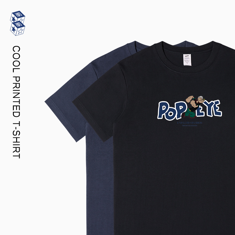 重磅230g短袖男t恤纯棉美式简约潮牌高级感男士衣服夏季男装半袖