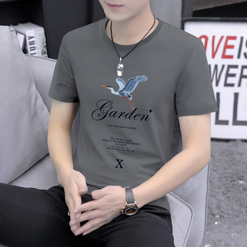 The 2025 new summer short-sleeved T-shirt men's fashion trend brand offers a cool half-sleeved round-neck base layer for men Application Scenario