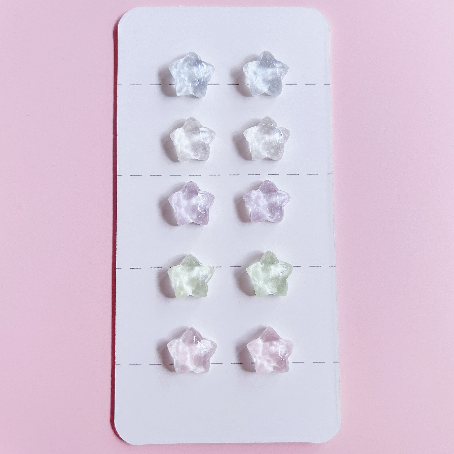 Basic translucent star decorative material resin accessories diy ornaments paired with patch handcrafted creative accessories details Picture