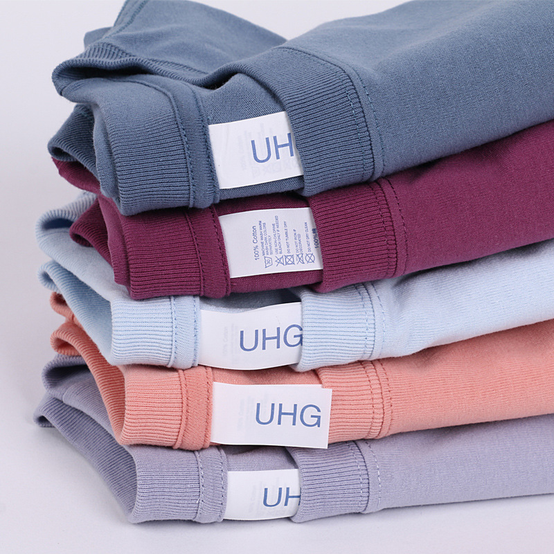 Wholesale new 230g heavy-duty Japanese pure cotton large-sized loose T-shirts for men, round-neck short-sleeved T-shirts Specification image