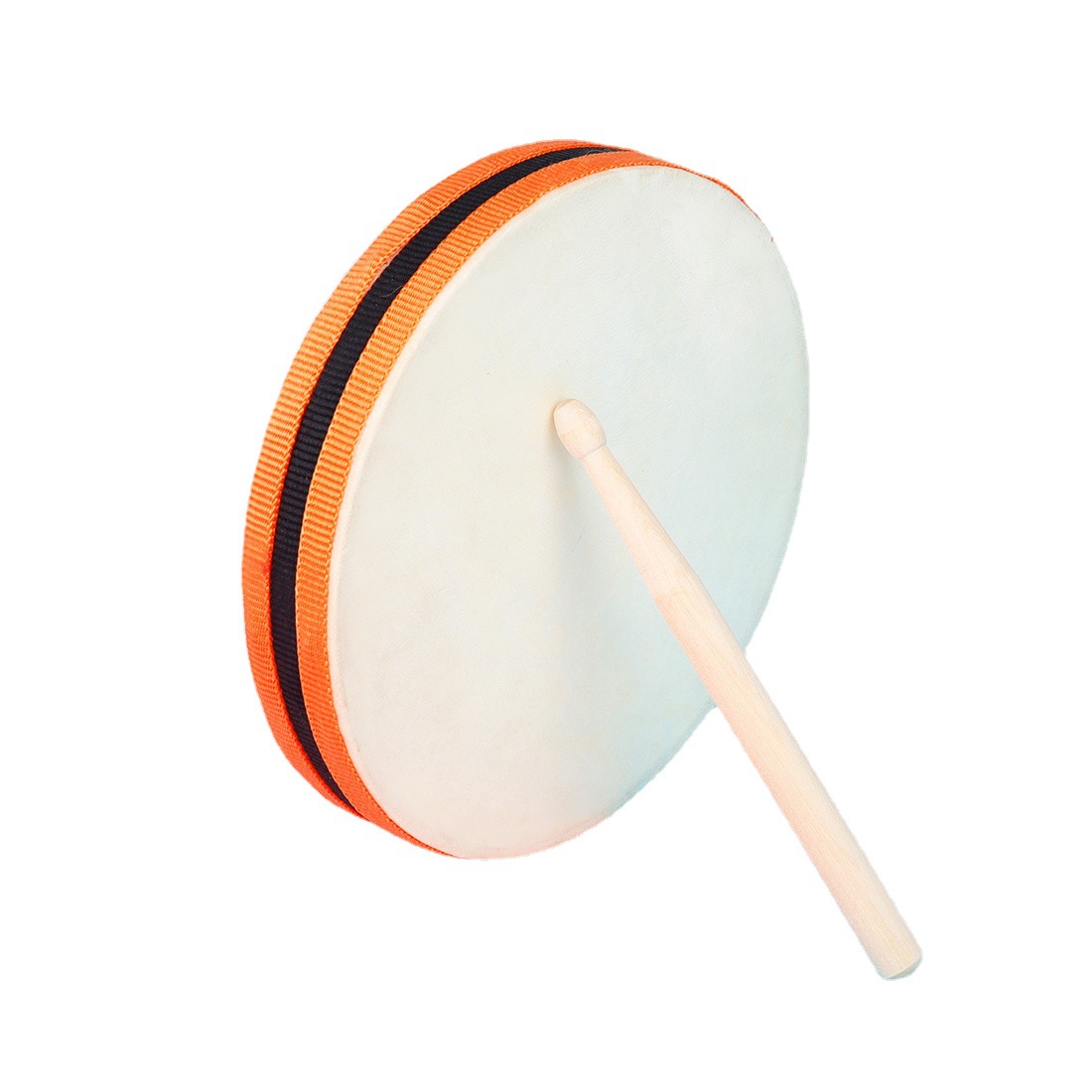 Wholesale of percussion instruments, including double-sided sheepskin hand drummers, percussion sticks, music enlightenment toys, hand drummers, and beating drums Item Picture
