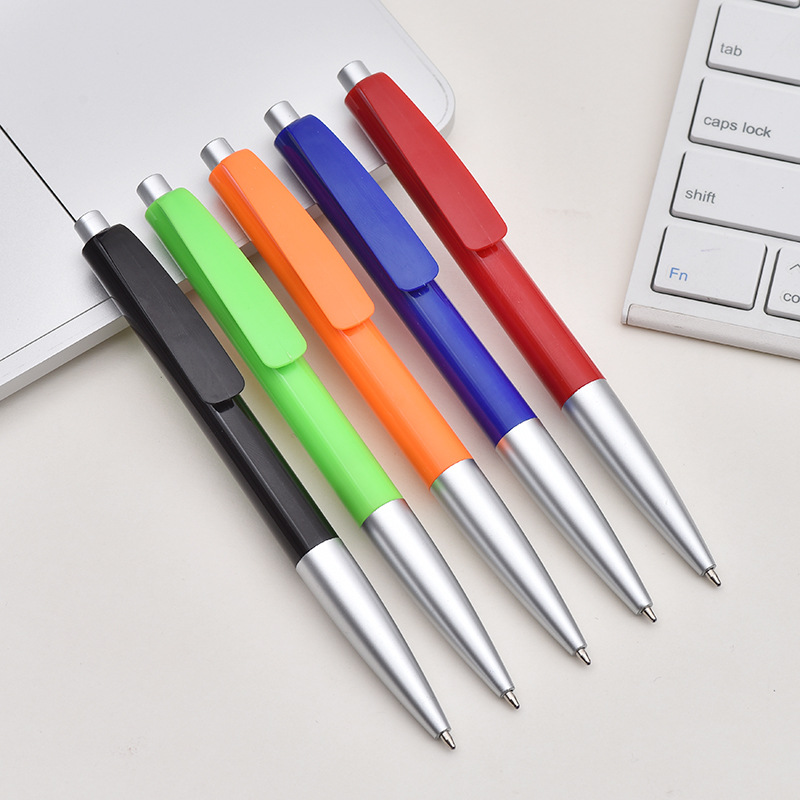 Printable Logo Color Light Rod Ballpoint Pen Student Gifts Press Pen Business Hotel Conference Plastic Pen Wholesale details Picture