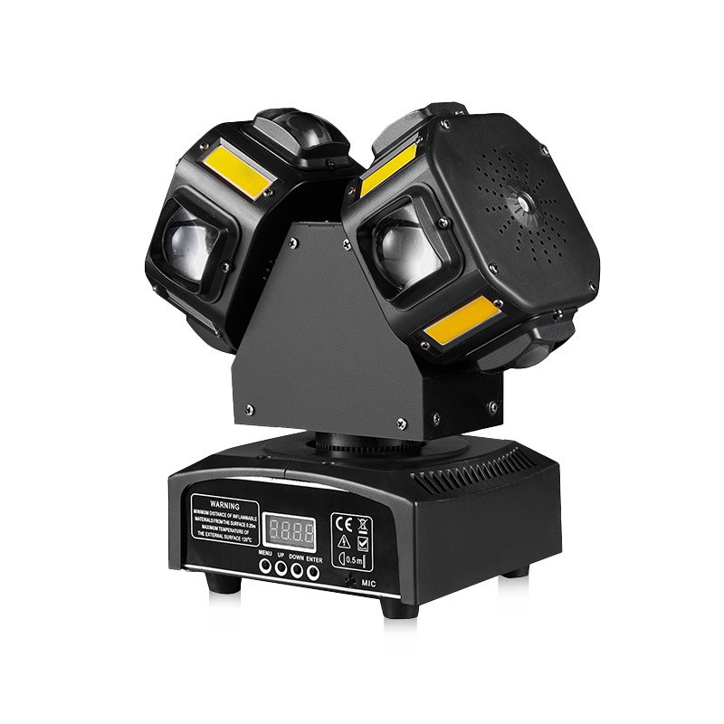 The manufacturer's best-selling style: double-headed small gecko fire wheel stage light, KTV, bar, nightclub, small disco atmosphere setting, adjustable laser light, stepless rotating shaking head stroboscopic laser beam light full figure