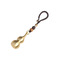 纯铜葫芦/黄铜钥匙扣挂件白底实物图