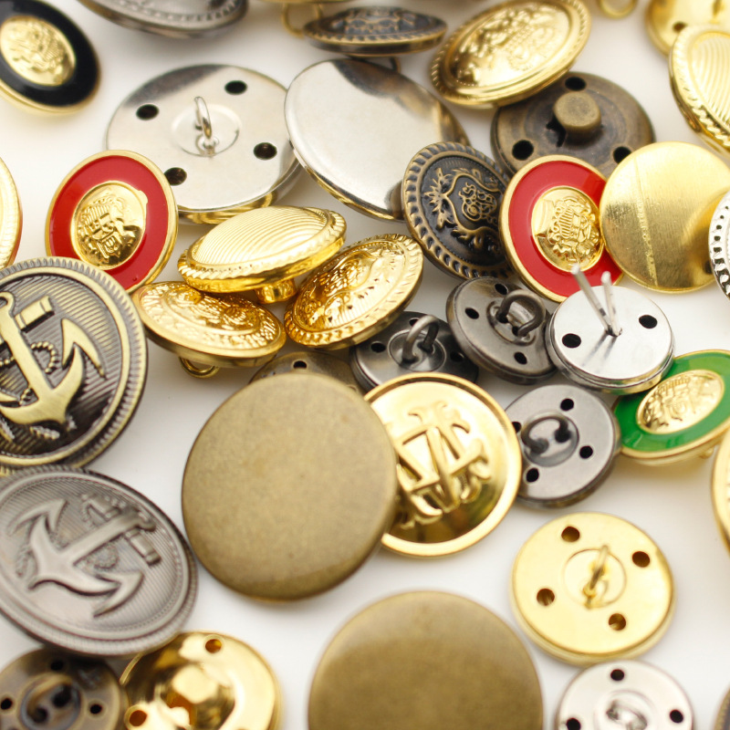 Round retro copper leather buttons, jeans buttons, metal copper buttons, outerwear, large coat buttons Specification image