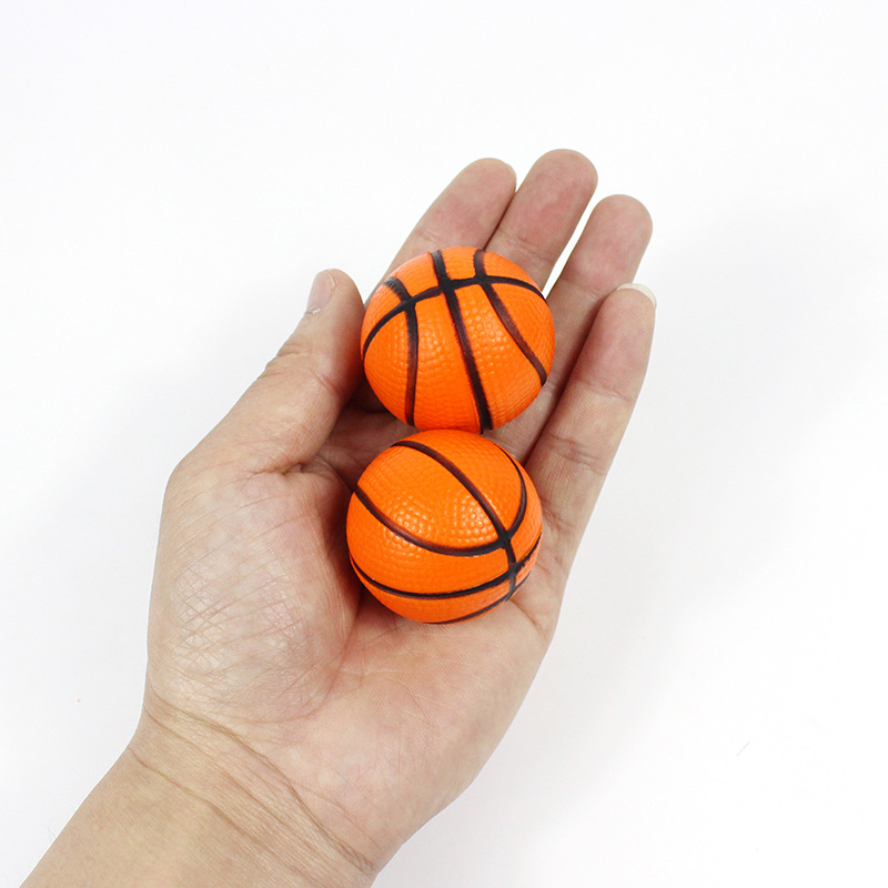 Cross-border 4cm polyurethane PU foam ball pressure relief toy, children's mini small basketball solid hand-molded pressure ball Item Picture