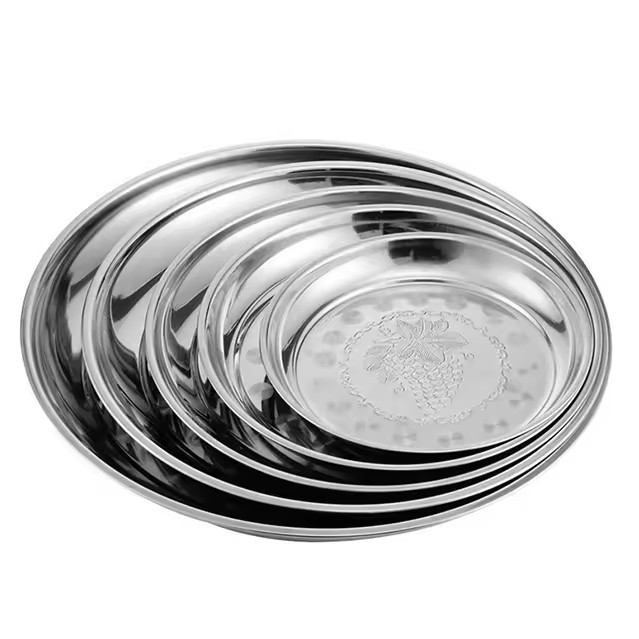 Stainless steel plate set, large African export basin set, washbasin, soup basin, household manufacturer wholesale, thickened Specification image