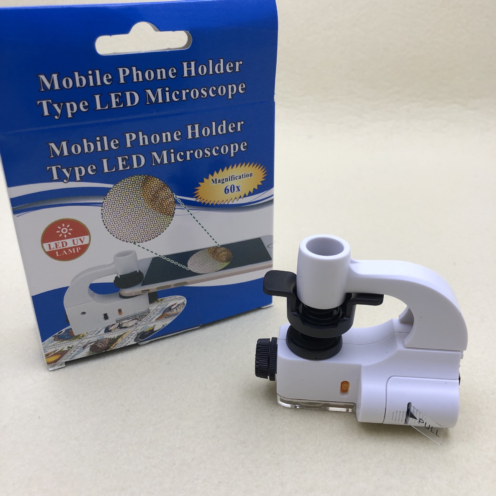 New 774-60X model with LED light, UV light, phone holder and microscope