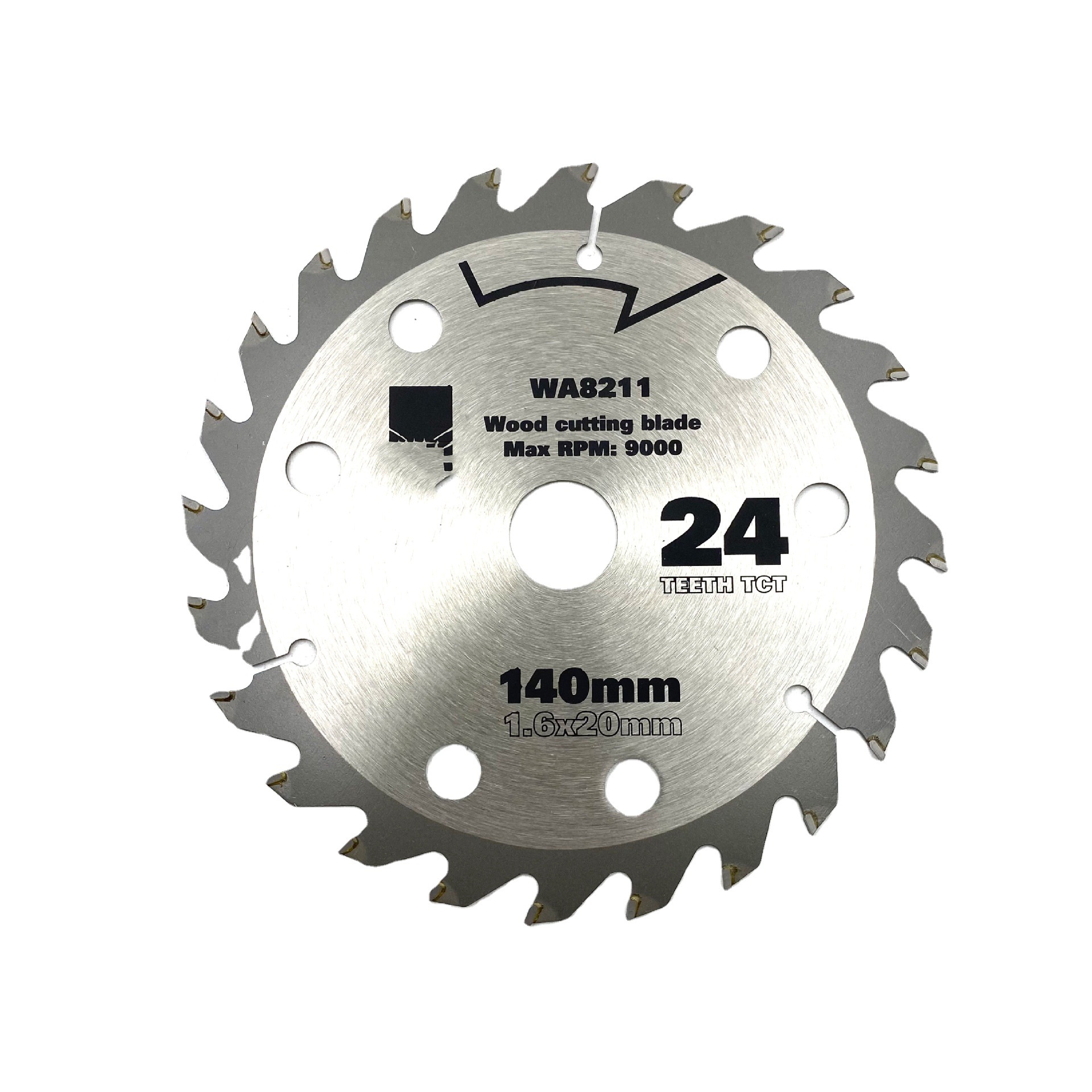140MM×24T circular saw blade, original Vickers power tool saw blade, woodworking saw blade, cutting blade, alloy saw blade details Picture