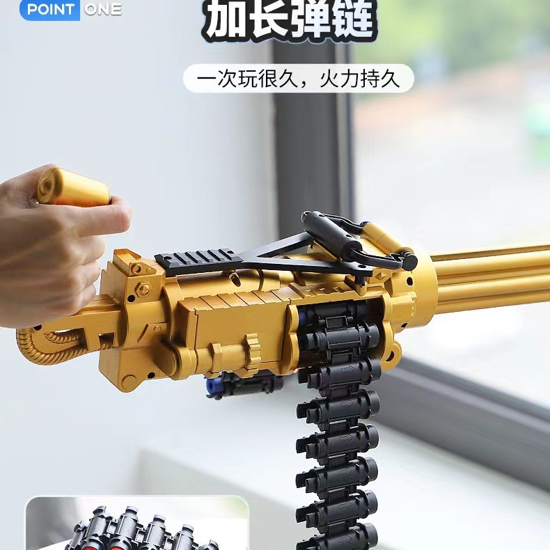 Cross-border manual pull bolt soft bullet toy gun, children's assault rifle, single-shot step gun simulation wholesale submachine gun details Picture