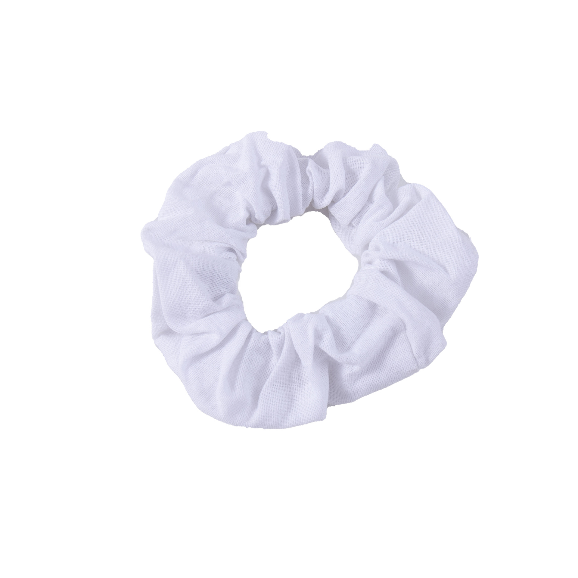 Diy Women's Tie-Dye Pure Cotton White Large Colon Scrunchie Europe And The United States Cloth Circle Personality Rubber Band Head Rope Wholesale Item Picture