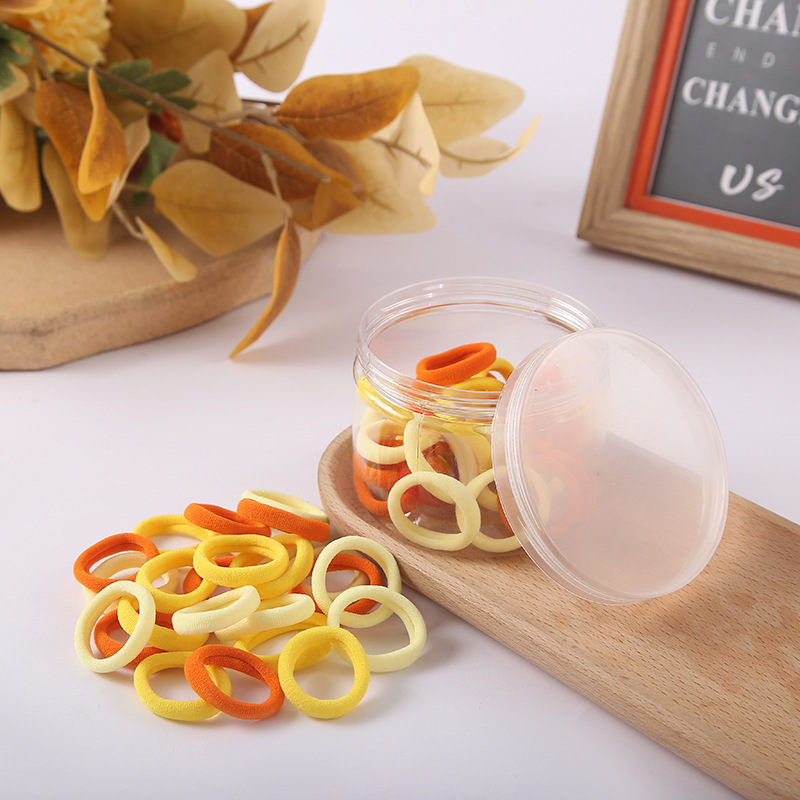 韩版毛巾圈ins彩色糖果色儿童 发绳森系基础宝宝扎   发毛巾圈批发