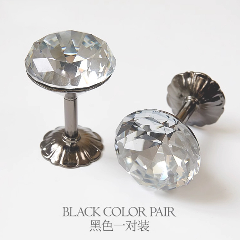 水晶挂钩创意壁挂勾墙壁装饰钻石钩子窗帘墙钩客厅墙勾绑带配件