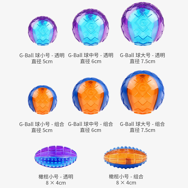 Wholesale GiGwi, a full range of dog toys, Gball, sound-making paper toy balls, bone frisbees, pull rings and boxers details Picture