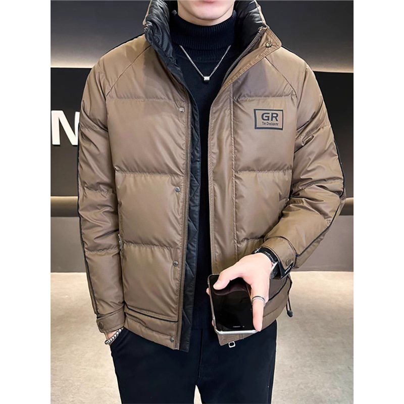 男士羽绒服实物图