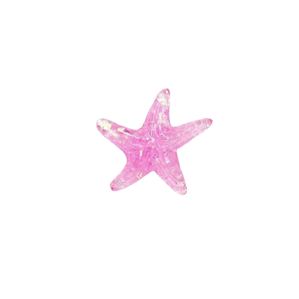 Handmade diy colorful transparent starfish jewelry, phone case accessories, resin patches, notebook decoration materials Item Picture