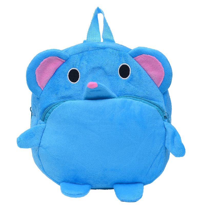Cute baby children's plush schoolbag, backpack, kindergarten early education small schoolbag, Korean version doll, cartoon and animation Item Picture