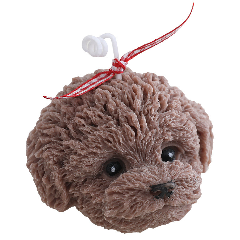 Factory Direct Sales Of Teddy Head Aromatherapy Candles Wholesale Handmade Cake Smokeless Fragrance Birthday Home Incense With Hand Gift Creative Product Wholesale New Item Picture