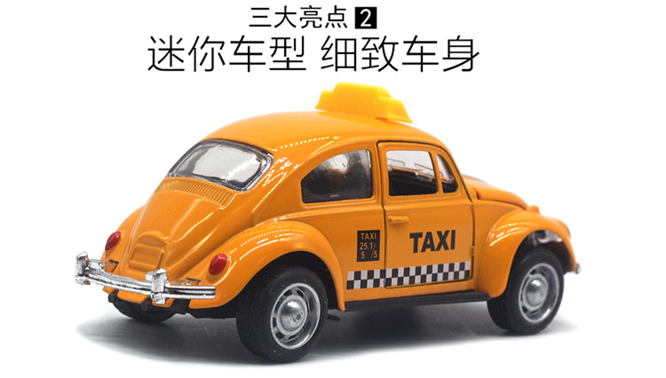 1:32 alloy beetle classic car model, police car, taxi, racing car, and Rebound car model are selling well on Amazon pic 11