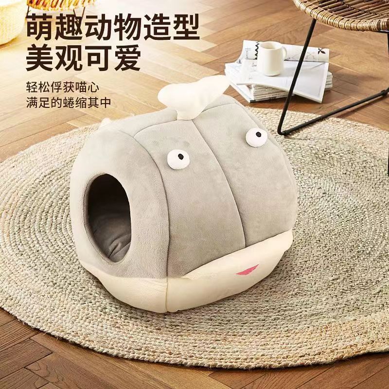 鲸鱼猫窝封闭产品图