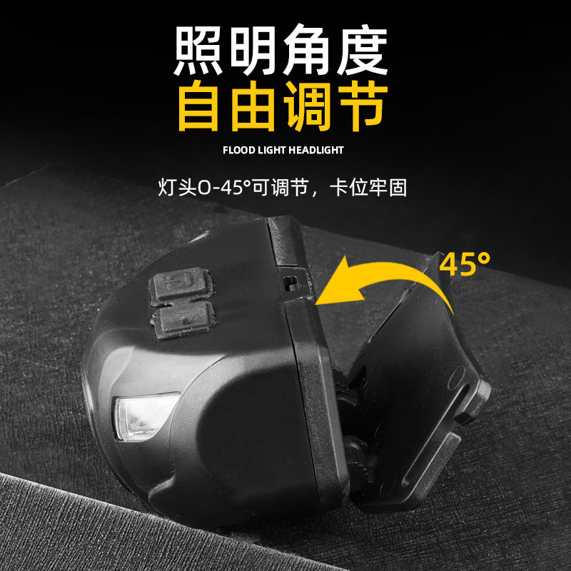 New cross-border portable high-power high-intensity led outdoor headlamp with usb charging, emergency work, camping and fishing lamp Item Picture