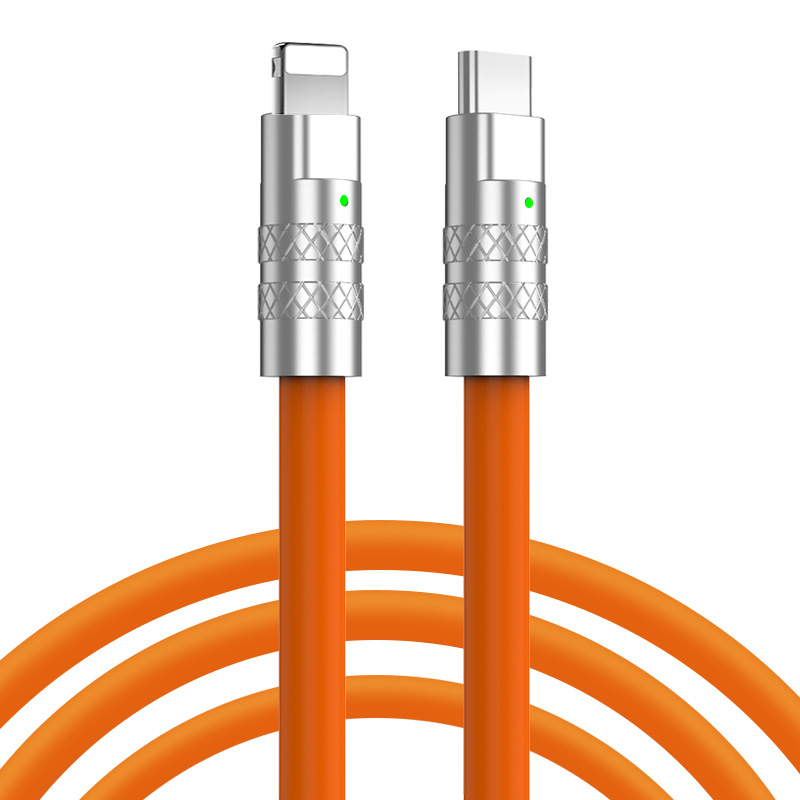 Compatible with Apple PD charging cable, iPhone 13/14 data cable, C-L zinc alloy metal base wire, thickened to prevent breakage Item Picture