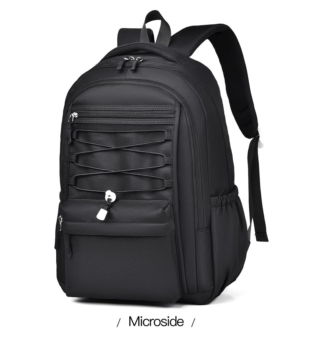 飞莎休闲简约学生书包男加厚蜂巢背包防泼水牛津布双肩包女可印lo详情27