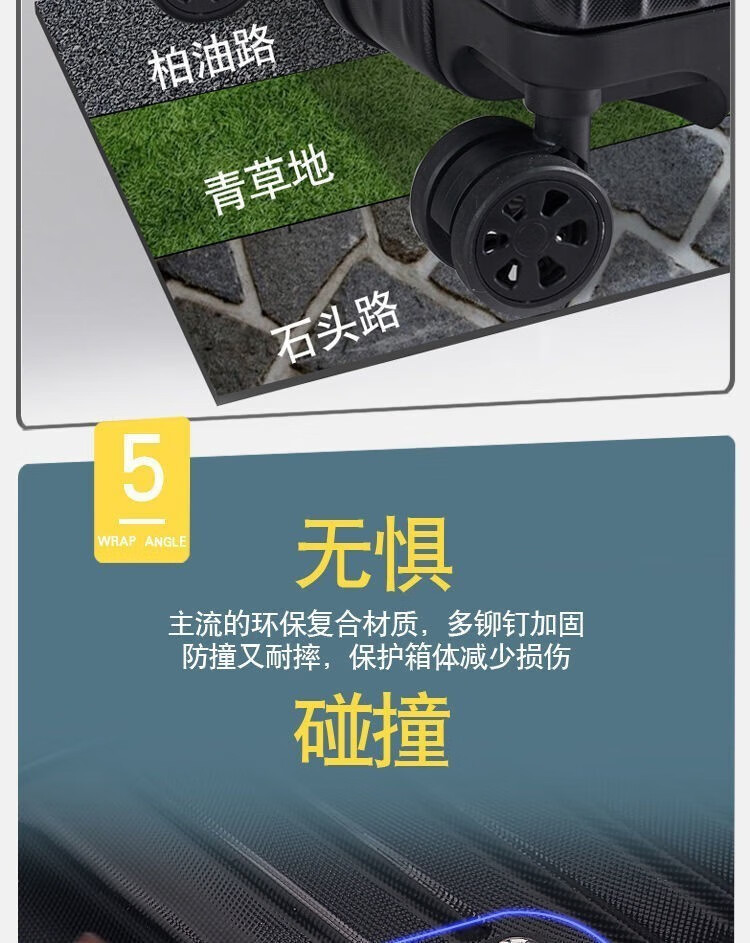 【严选工厂】行李箱女网红复古20寸小型旅行拉杆箱24寸学生皮箱详情10