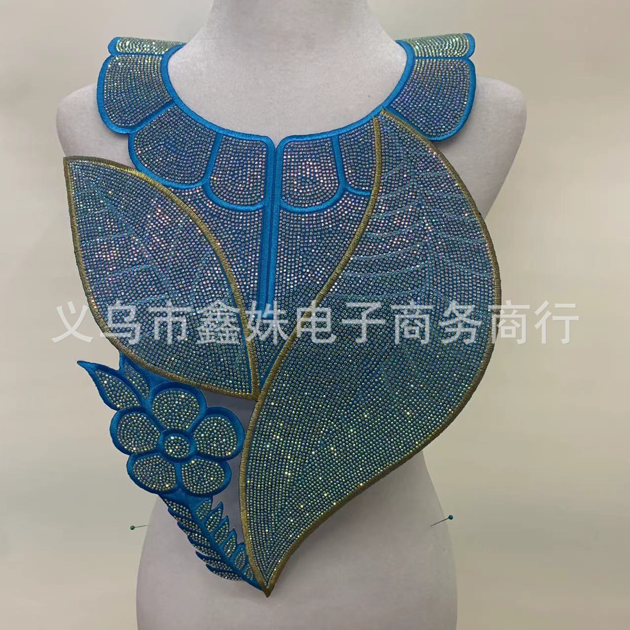 New DIY accessories: leaf-shaped ethnic style clothing, dance accessories with adhesive backing
